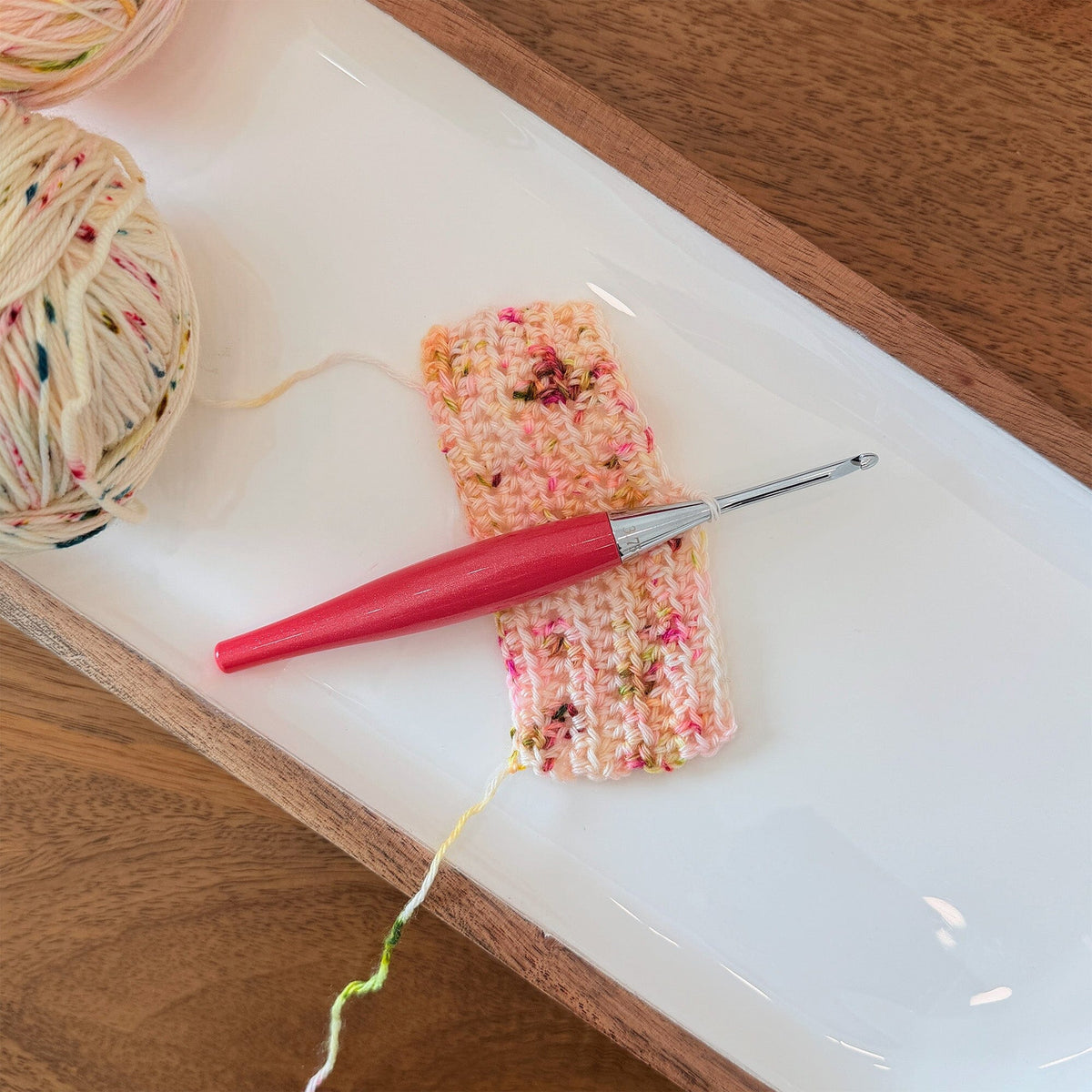 Odyssey® II Crochet Hook in Poppy Odyssey II FurlsCrochet 