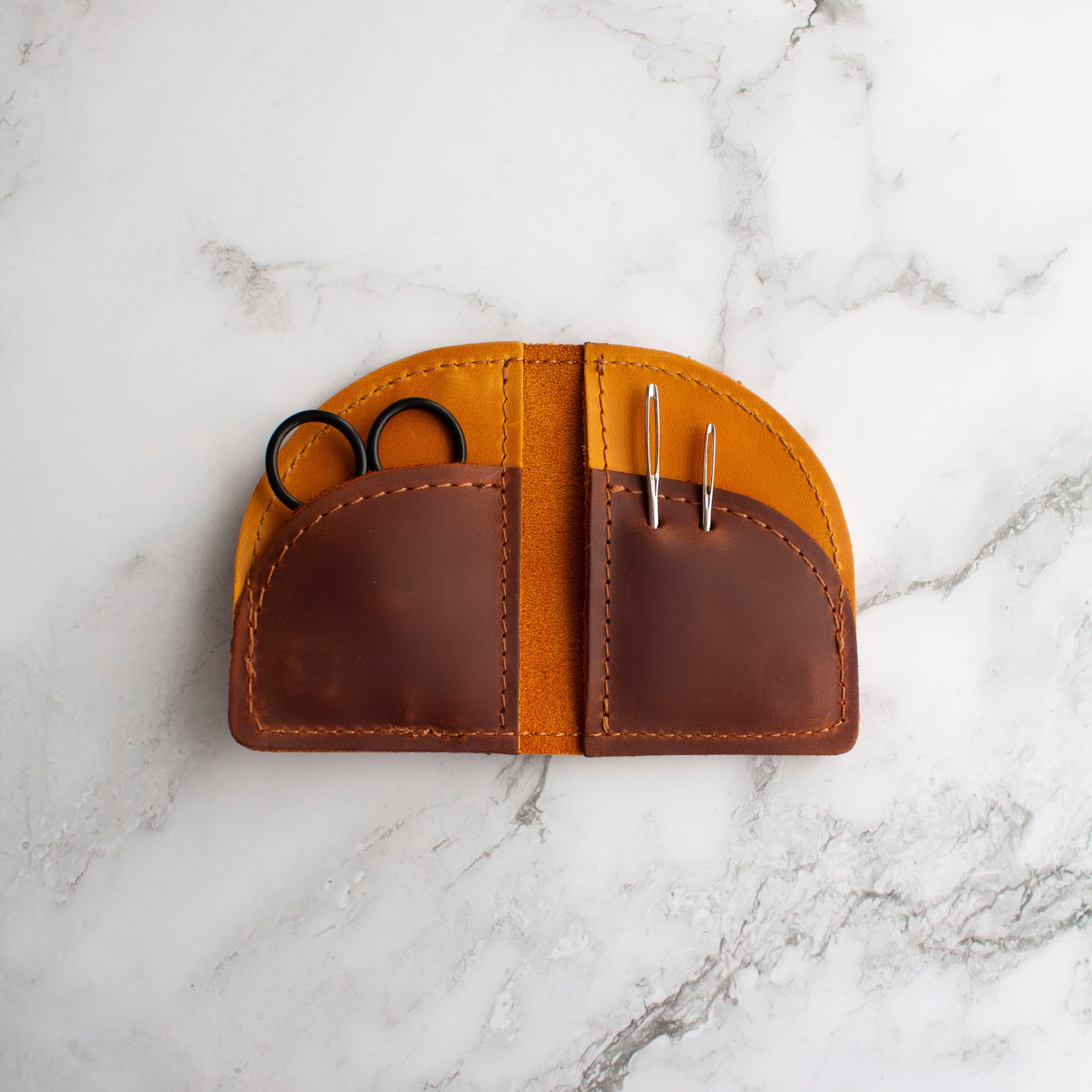 Thread & Maple Leather On the Go Travel Accessories FurlsCrochet Camel 